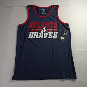 '47 Atlanta Braves Atlas Blue Tank Top Men’s M Medium Sleeveless NWT MLB